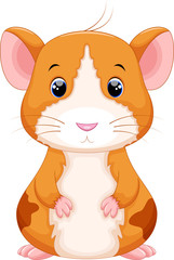 Cute hamster cartoon