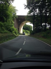 Fototapeta na wymiar Autobahnbrücke bei Kleinenbremen