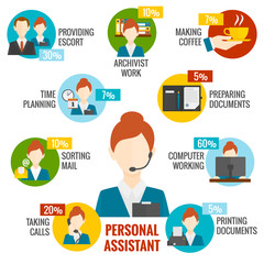 Personal Assistant Infographics