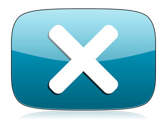 Obraz premium cancel icon x sign
