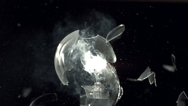 Slingshot through a light bulb