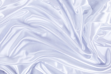 White silk background close up