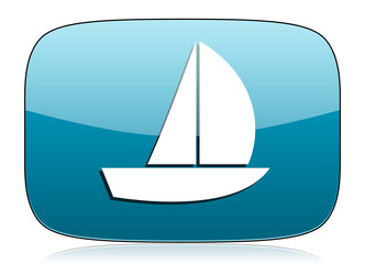 yacht icon sail sign