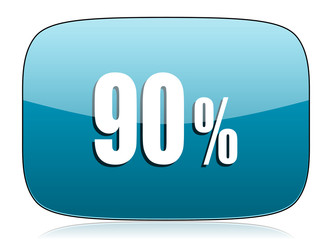 90 percent icon sale sign