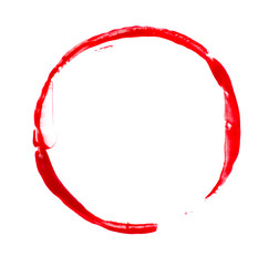 Red paint stain
