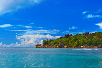 Fototapeta na wymiar Tropical island at Seychelles