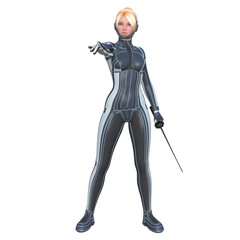 Fototapeta premium 女性戦士