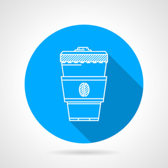 Line vector icon for coffee cup