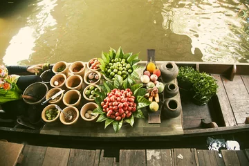 Foto op Plexiglas Floating market, Thailand © Melinda Nagy