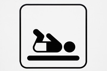 Symbol for baby changing