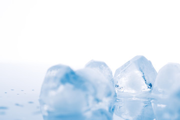 ice cube on white background