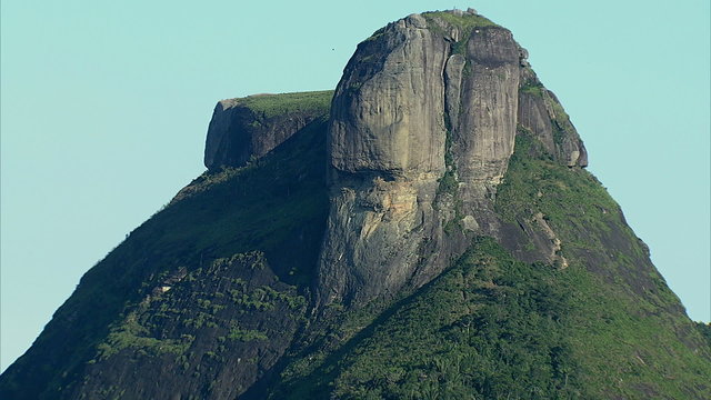 Zoom out from Pedra da G&aacute;vea, Rio de Janeiro, Brazil
