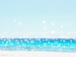 defocused beach background with bokeh