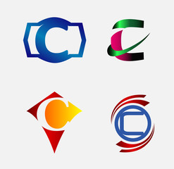 Letter C logo design sample 
