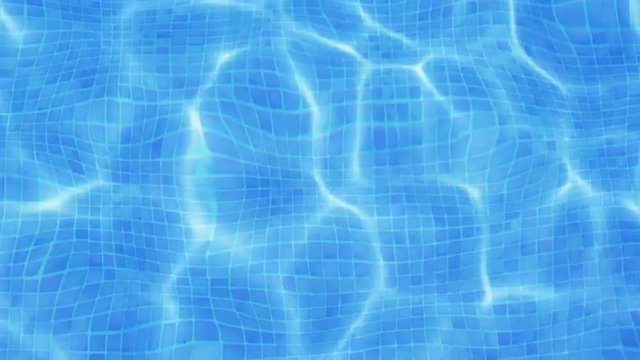 Bright blue water texture in pool
