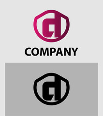 Letter D logo icon design template elements
