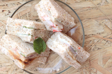 Club sandwich was the delicious