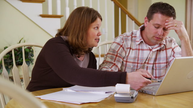 Couple upset about personal finances