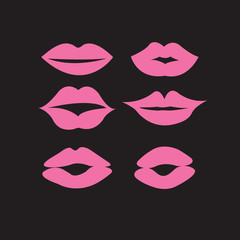 set of woman's lips
