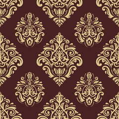 Fototapeta premium Damask Seamless Pattern