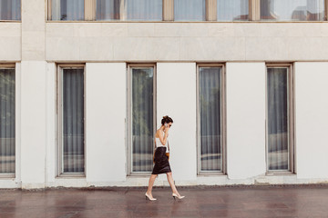 Business woman with mobile phone