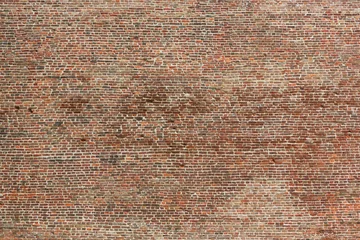Abwaschbare Fototapete Ziegelwand alte Backsteinmauer nahtlose Textur