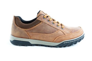 isolated male modern style jogging shoes