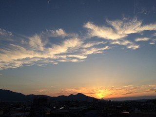 大和平野黄昏⑷