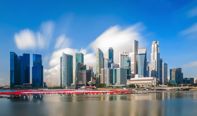 Buildings in Singapore skyline
