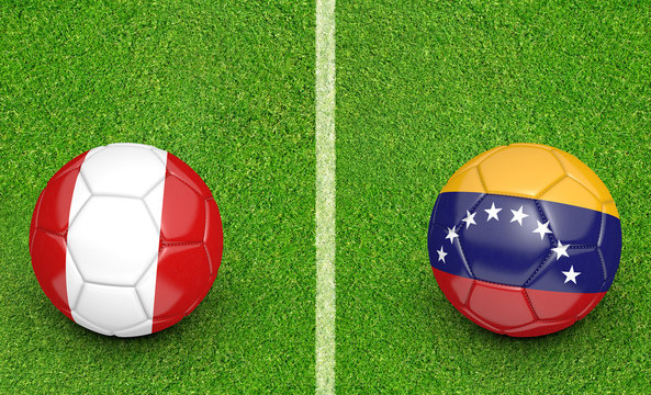 2015 Copa America football tournament, teams Peru vs Venezuela