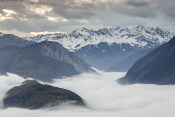 Fototapeta na wymiar Rhone valley - Switzerland.