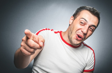 Funny laugh man