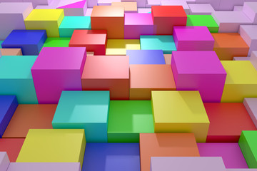 colored cubes