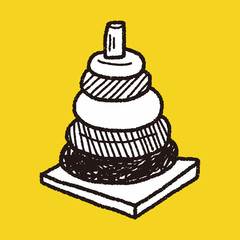 pyramid toy doodle