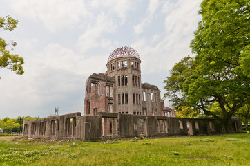 Atomic Bomb Dome in Hiroshima, Japan. UNESCO site