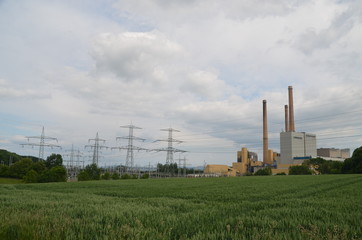 Fototapeta na wymiar Kohlekraftwerk Veltheim
