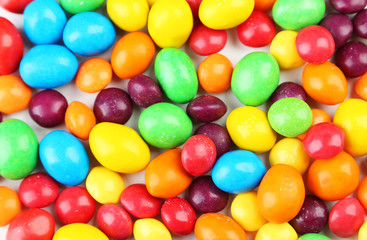 Fototapeta na wymiar Colorful candies on white background