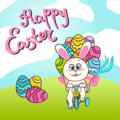 Happy easter illustration