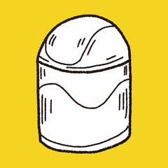 trash can doodle