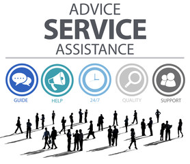 Advice Service Assistance Customer Care Support Concept