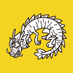 Chinese dragon doodle