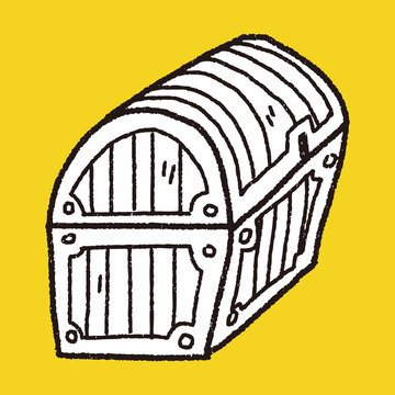 recommend clip art: treasure chest doodle