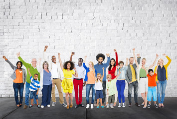 Fototapeta premium Diverse Diversity Ethnic Ethnicity Unity Variation Concept
