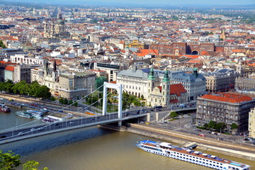 Obraz premium Panorama Budapest Citadel