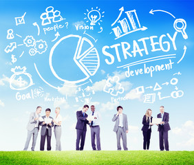 Strategy Development Goal Marketing Vision Planning Business Con