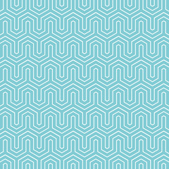 Hexagon chevron pattern background. Retro vector pattern.