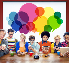 Speech Bubbles Message Concept Symbol Communication Idea Concept