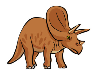 dinosaurs Triceratops colour