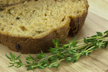 Loaf of wholemeal brown bread