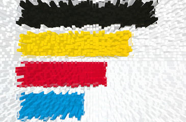 Fototapeta premium Color printing layouts are interesting.